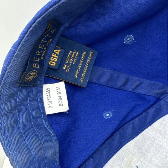 Baretta Hat Cap Mens Strap Back Shooting Range Blue Solid Dad Tactical - Picture 5 of 5